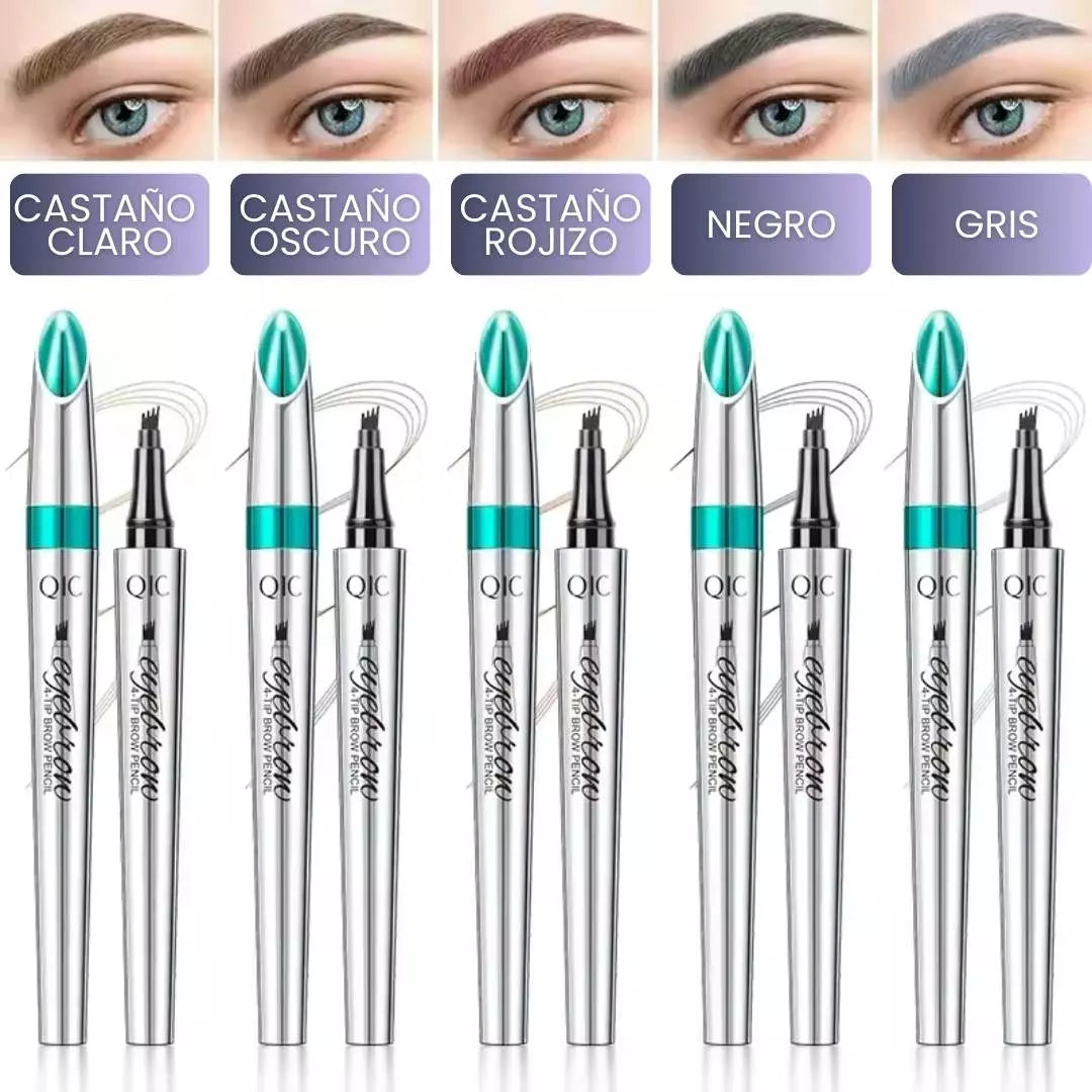 Lápiz de cejas de 4 puntos