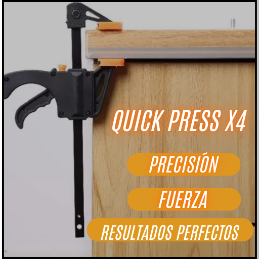 QUICK PRESS- PRENSA RAPIDA PARA MADERA DE 4 PULGADAS + ENVÍO GRATIS