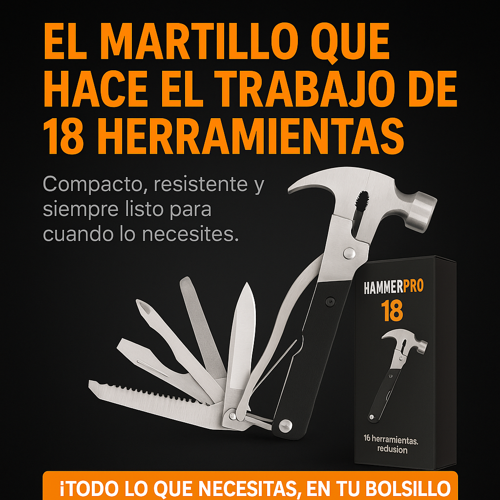 Martillo Multiusos / HammerPro 18 en 1