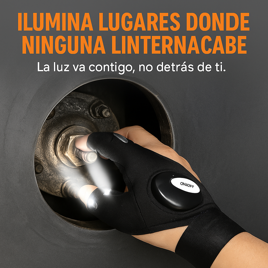 Guantes LED para Trabajo Nocturno 🔦