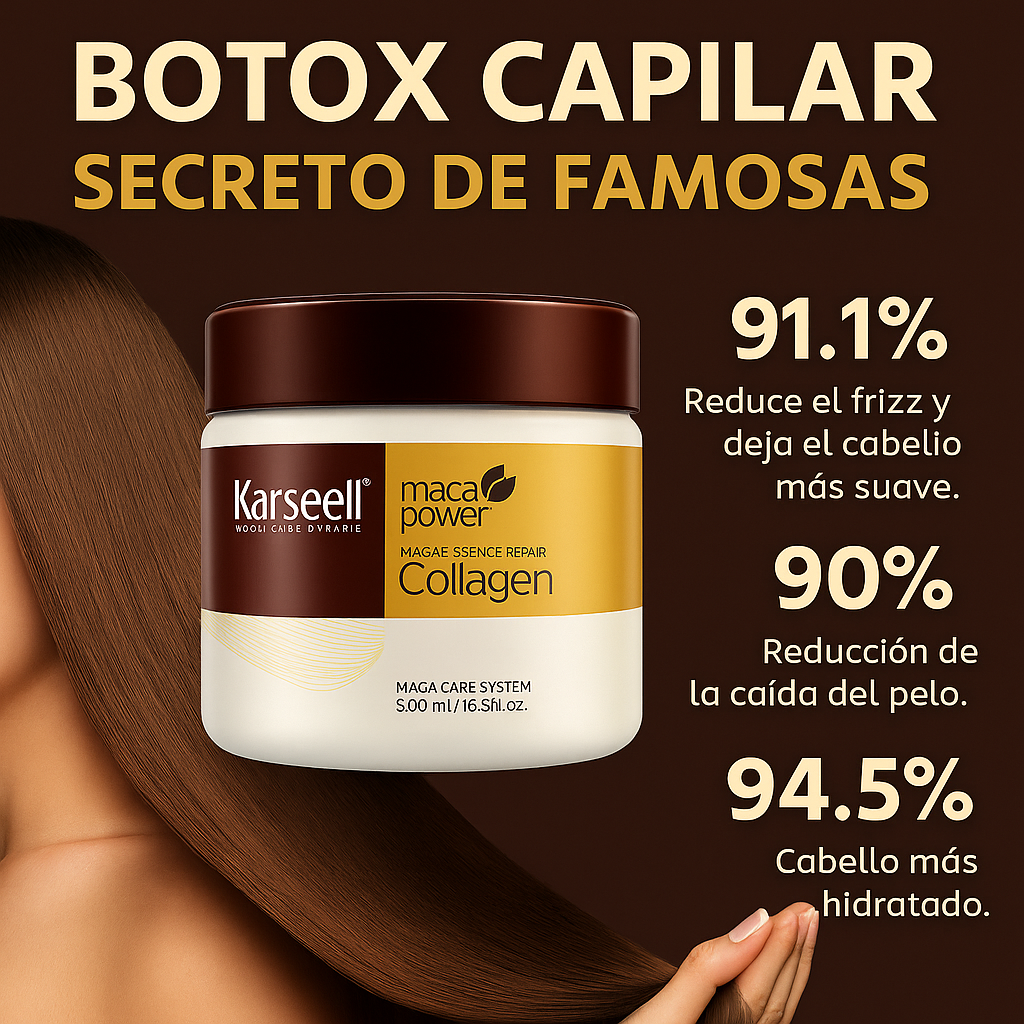 Karseell™ Tratamiento con Colágeno y Maca / 500 ml- Para tu cabello.