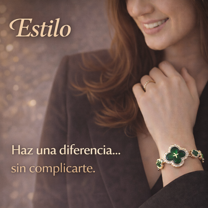 Reloj Elegance en forma de Trébol 🍀
