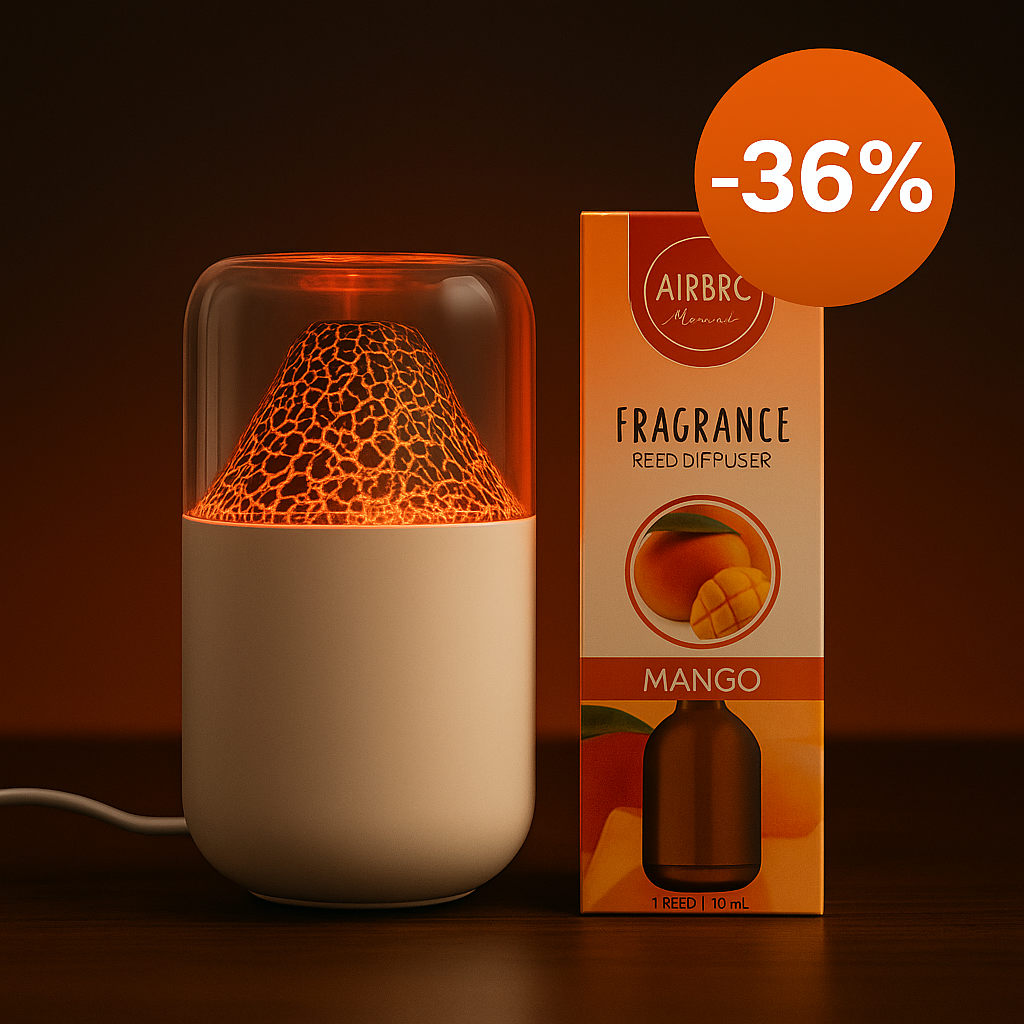Humificador Volcano y adicional, Llévate el aromatizante GRATIS por tiempo limitado