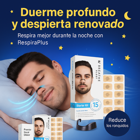 Bandas Nasales RespiraPlus –  Solucion para ronquidos Ronquidos, Congestión y Rendimiento Deportivo - 🔥PAGA UN PACK Y LLEVA OTRO GRATIS.🔥