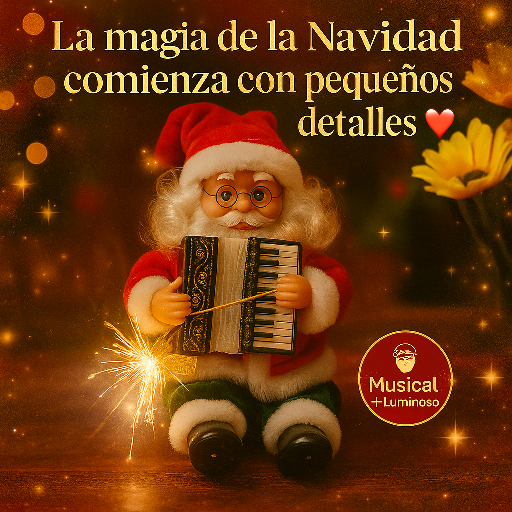 🎅 Viejito Pascuero Musical con Acordeón