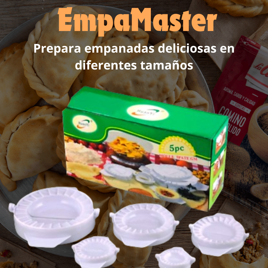 EmpaMaster: Set de 5 moldes para empanadas caceras + envío gratis