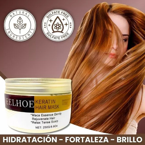 Mascarilla Capilar de Colágeno EELHOE – Recupera la fuerza, el brillo y la vida de tu cabello desde la primera aplicación.