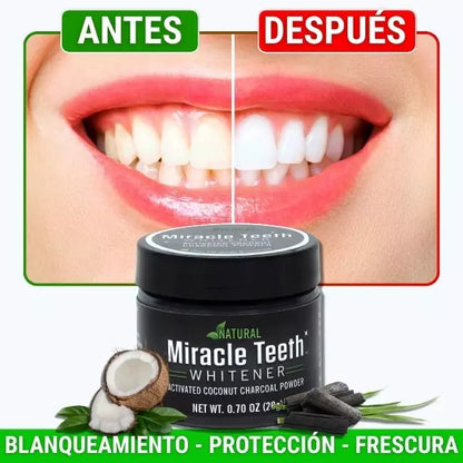 Pasta Blanqueadora de Dientes "Miracle Teeth Whitener" - ¡Recupera la blancura natural de tu sonrisa de forma segura y natural! PAGA UNA Y LLEVA 2