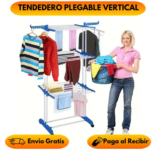 TENDEDERO PLEGABLE VERTICAL - 4 NIVELES