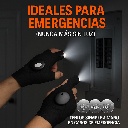 Guantes LED para Trabajo Nocturno 🔦