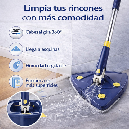 Mopa Ergonómica Multiuso - Haz tu limpieza sin agacharte ni forzar tu espalda