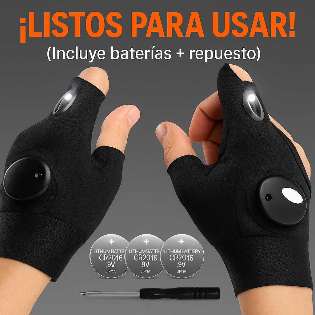 Guantes LED para Trabajo Nocturno 🔦