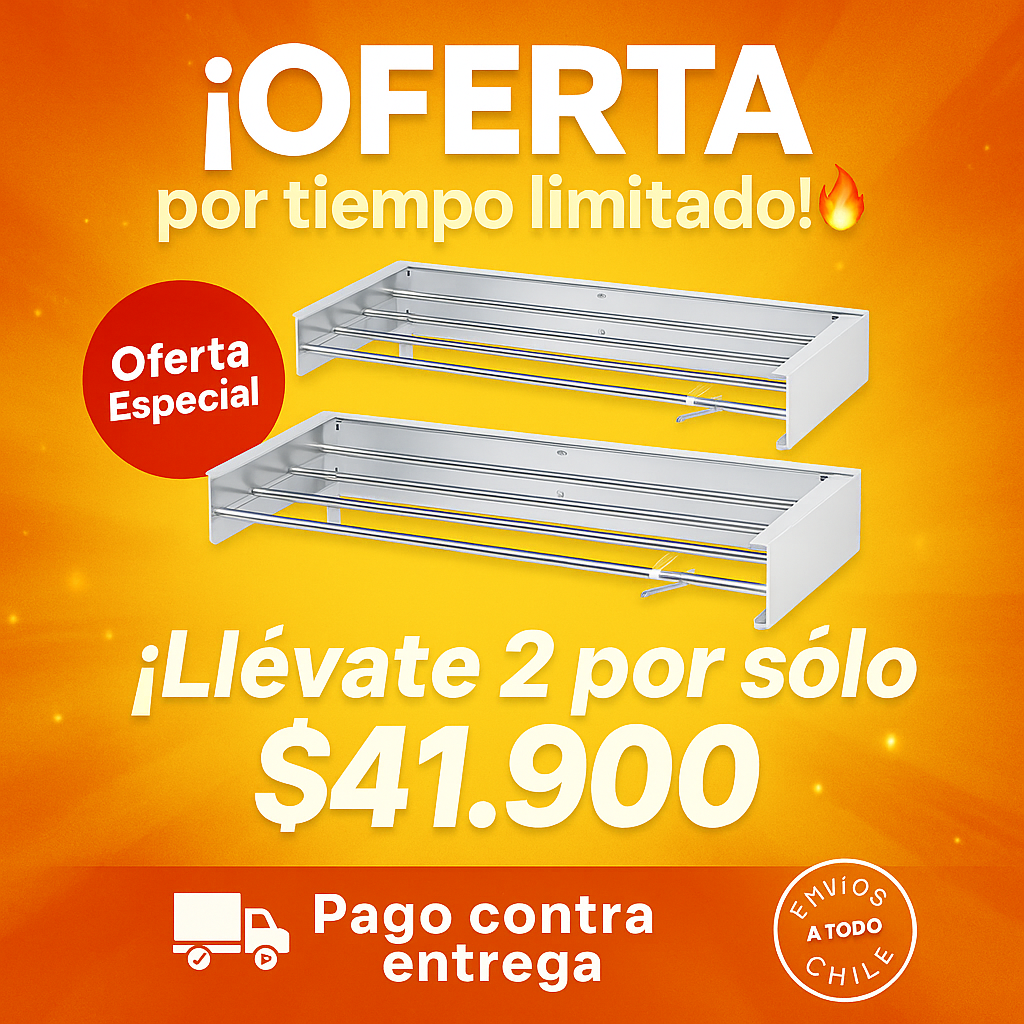 PlegaFácil™ - Tendedero Discreto Para Pared