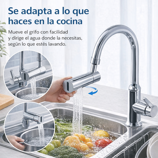 AquaFlex 4 en 1 – 💦 Más control del agua en tu cocina todos los días