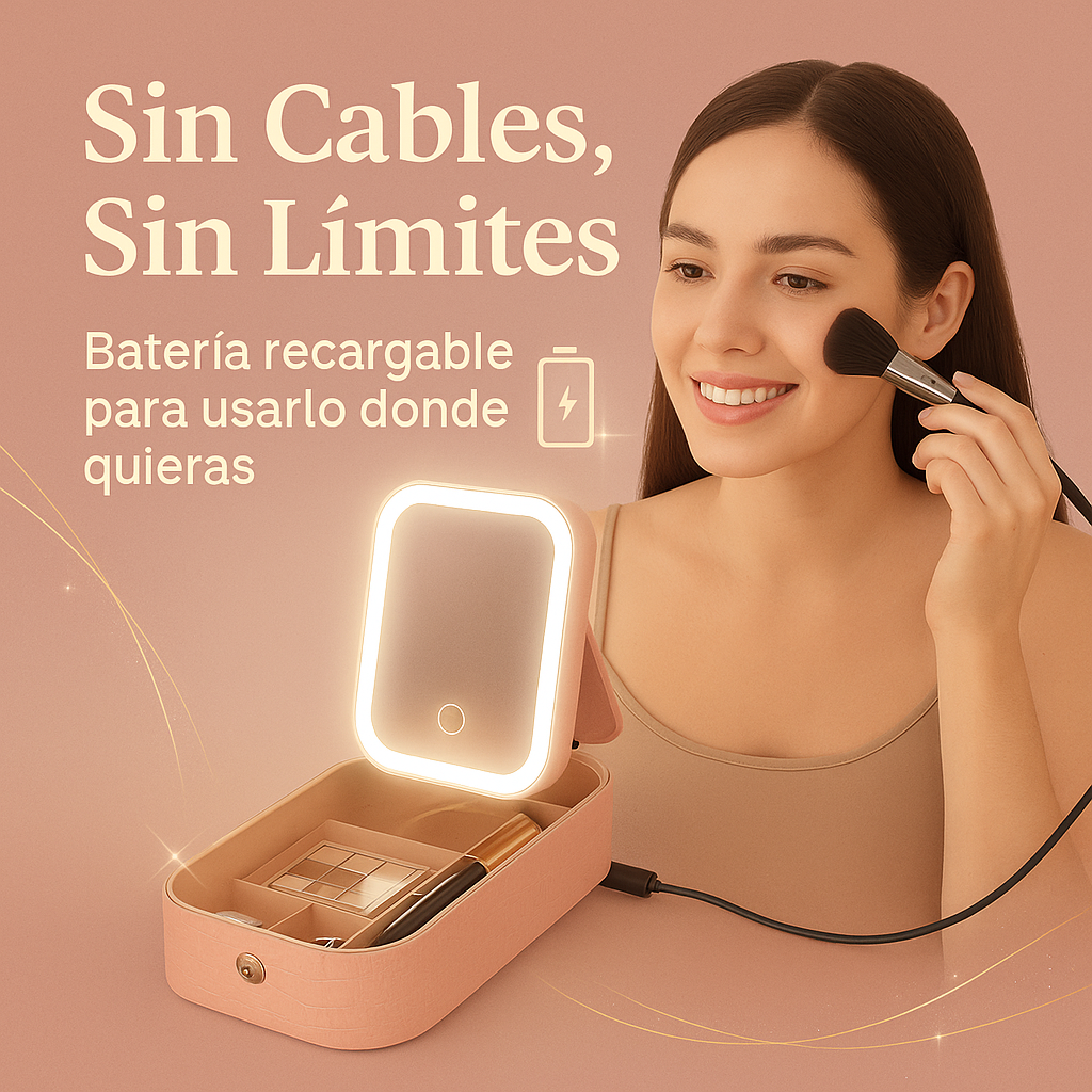 Vanity LED Pro™ – Estuche de Maquillaje Portátil