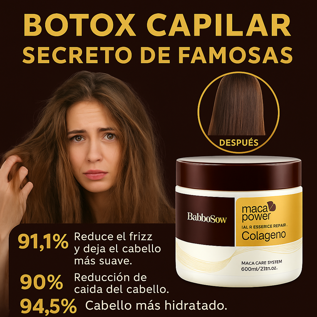 Karseell™ Tratamiento con Colágeno y Maca / 500 ml- Para tu cabello.